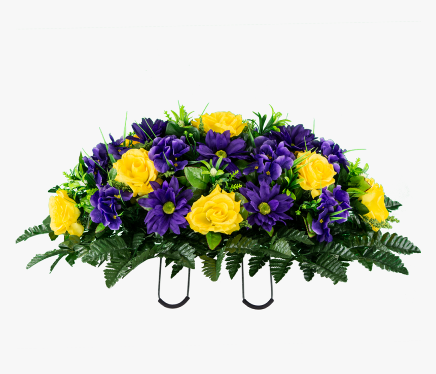 Sd2448 Yellow Rose With Purple Daisy, HD Png Download, Free Download