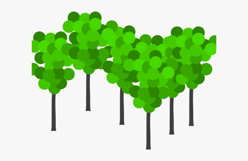 Shrub Clipart Bunch Tree, HD Png Download, Free Download