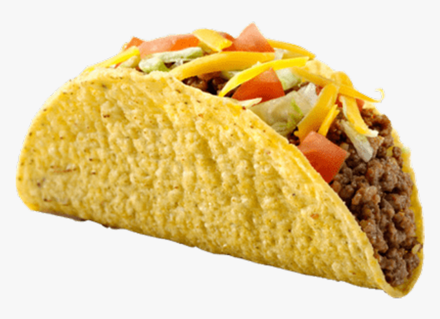 Tacos With Meat And Cheese, HD Png Download - kindpng.