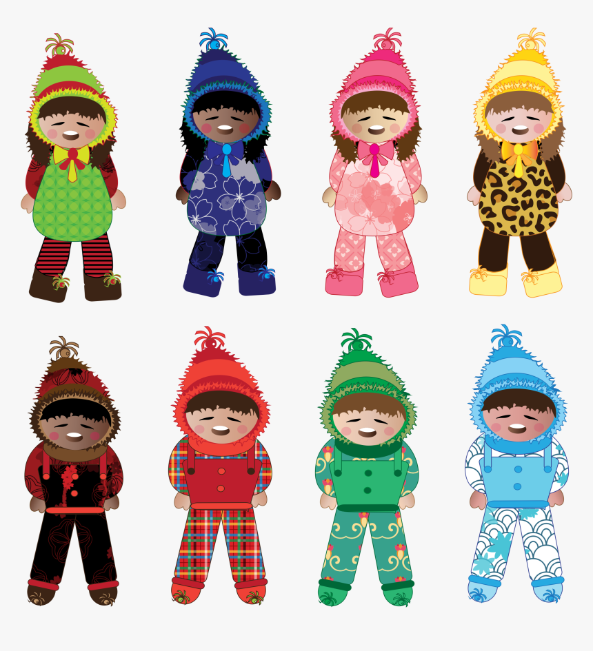 Winter Kids Clip Arts, HD Png Download, Free Download