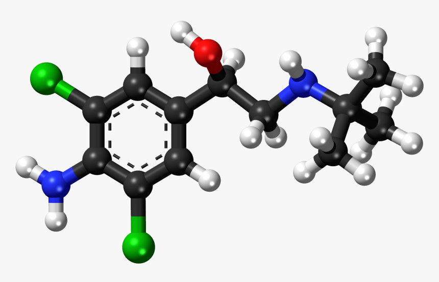 Clenbuterol Ball And Stick Model, HD Png Download, Free Download