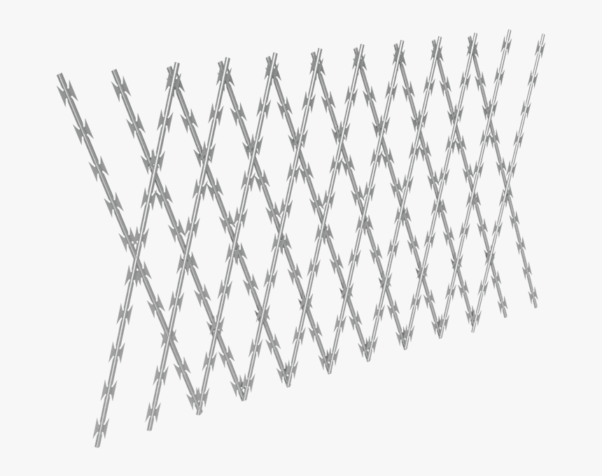 A Piece Of Welded Razor Wire With Diamond Mesh Opening, HD Png Download, Free Download