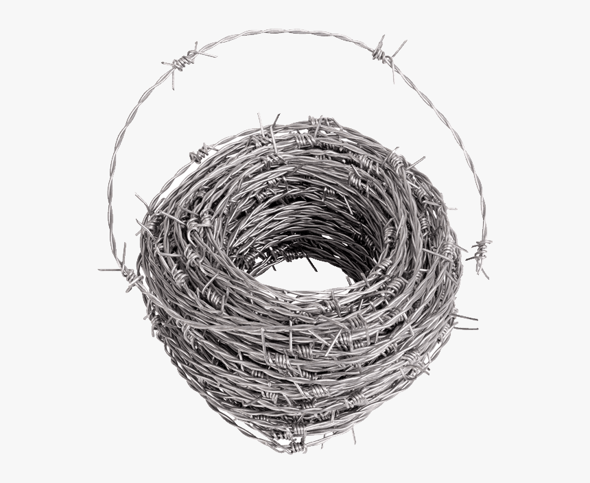 A Roll Of Double Twisted Barbed Wire On White Background, HD Png Download, Free Download