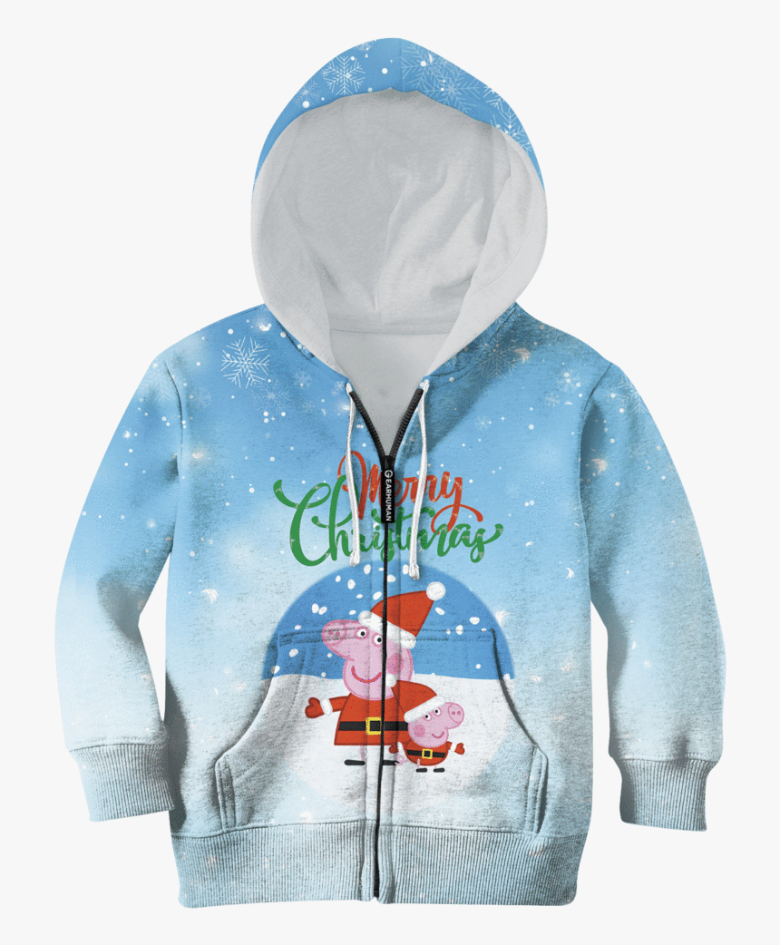 Peppa Pig Merry Christmascustom Hoodies T-shirt Apparel, HD Png Download, Free Download