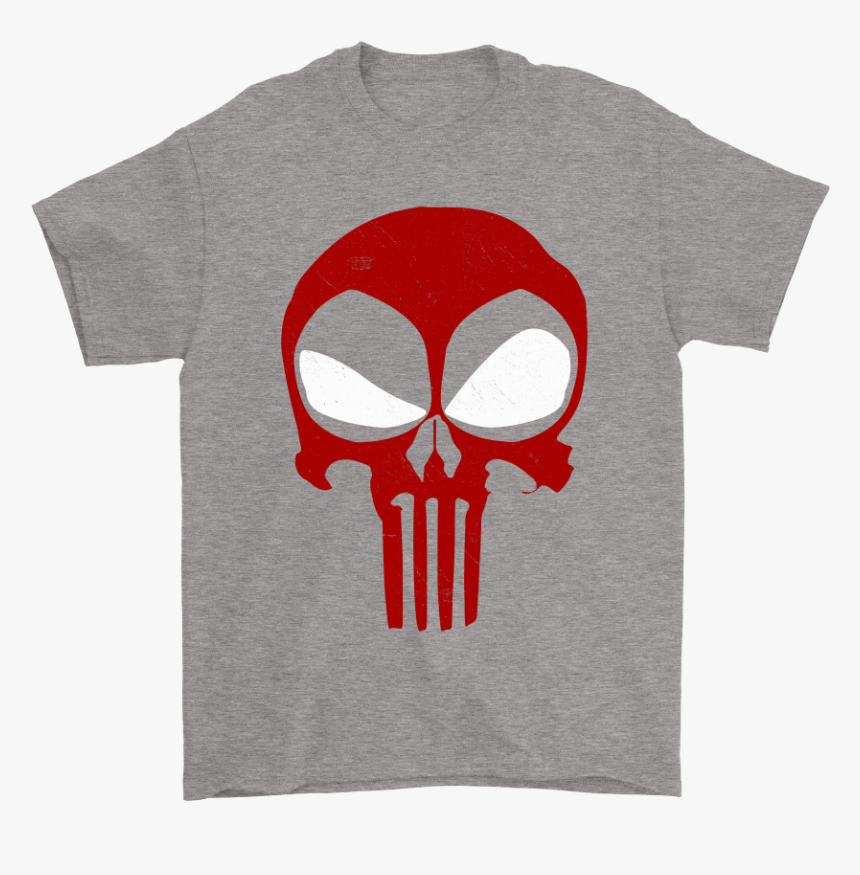 The Punisher And Deadpool Logo Mashup Shirts, HD Png Download, Free Download