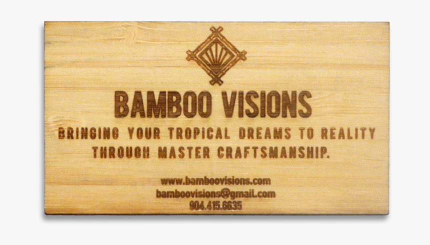 Bamboo Visions Business Card, HD Png Download, Free Download