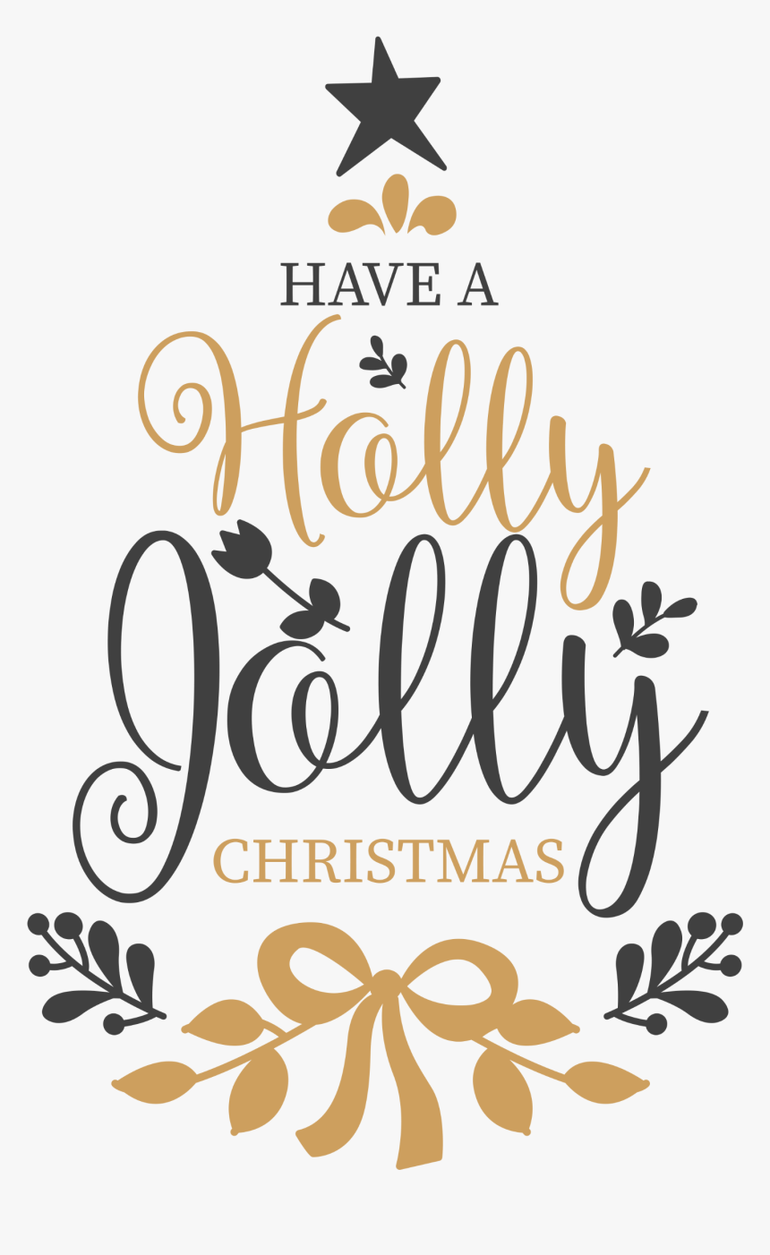 #christmas #text #holly #jolly #star #song #quote #png, Transparent Png, Free Download