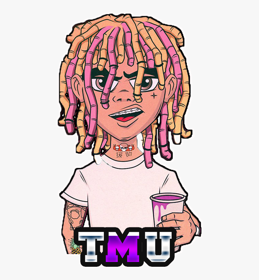 Lil Pump Hair Drawing , Png Download, Transparent Png, Free Download