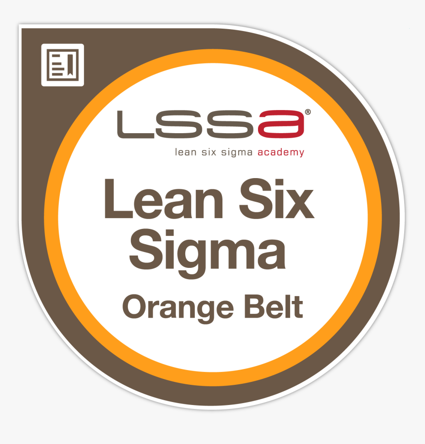 Lean Six Sigma Orange Belt, HD Png Download, Free Download