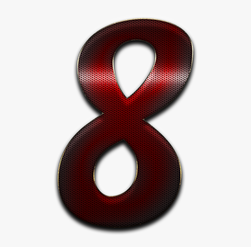 8 Number Red Dots Png, Transparent Png, Free Download