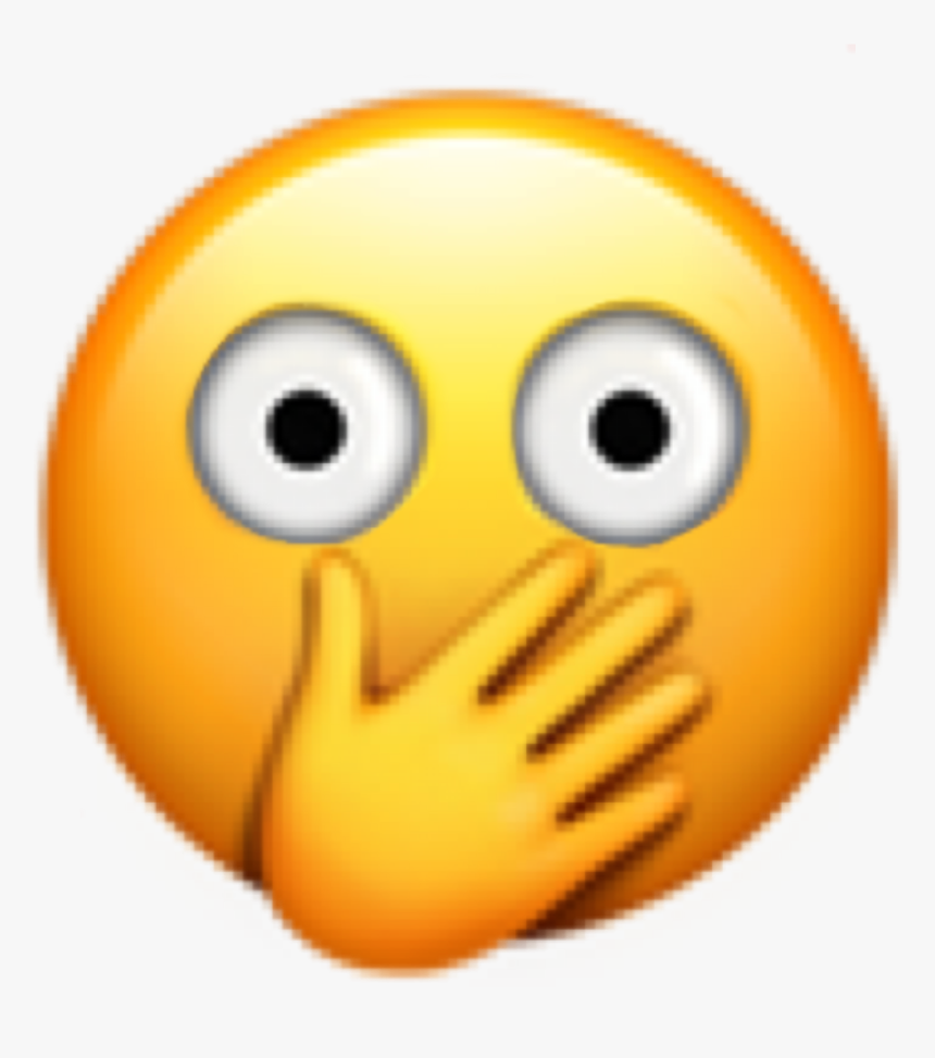 #shocked #emoji #hand #peachy #freetoedit, HD Png Download, Free Download