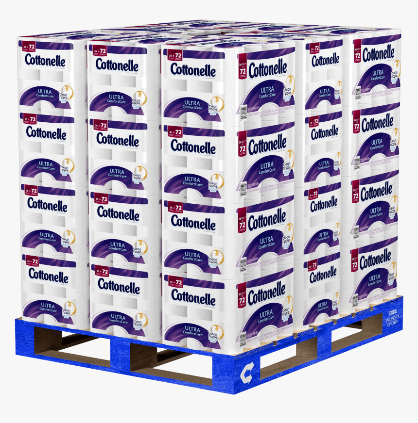 Pallet Of Cottonelle Ultra Comfort Care Toilet Paper, HD Png Download, Free Download