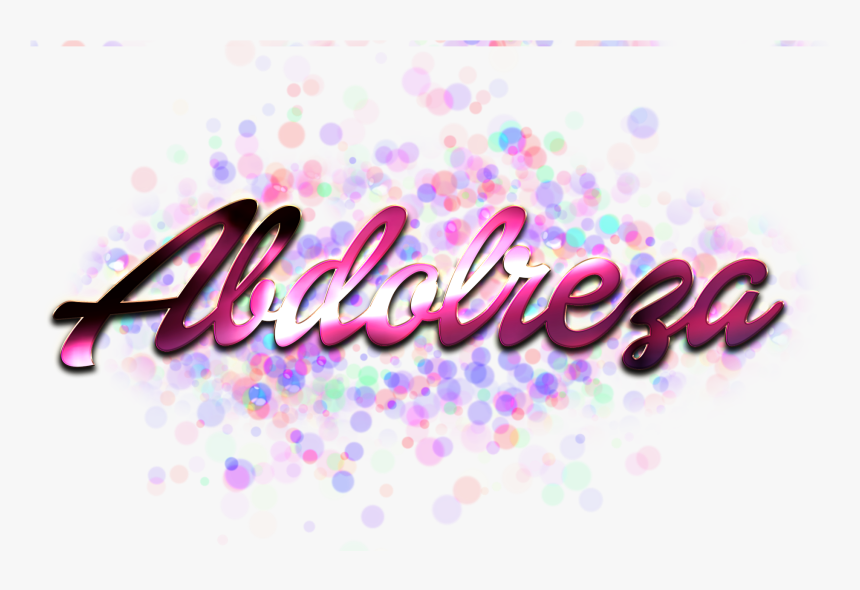 Abdolreza Name Logo Bokeh Png, Transparent Png, Free Download