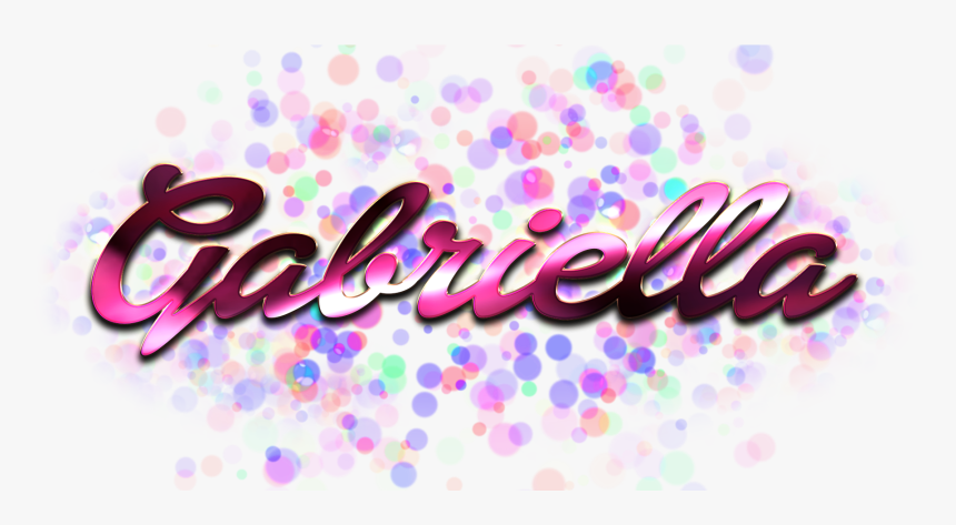 Gabriella Name Logo Bokeh Png, Transparent Png, Free Download