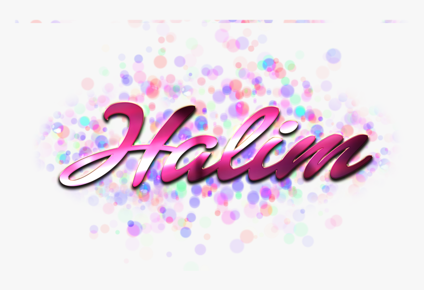 Halim Name Logo Bokeh Png, Transparent Png, Free Download