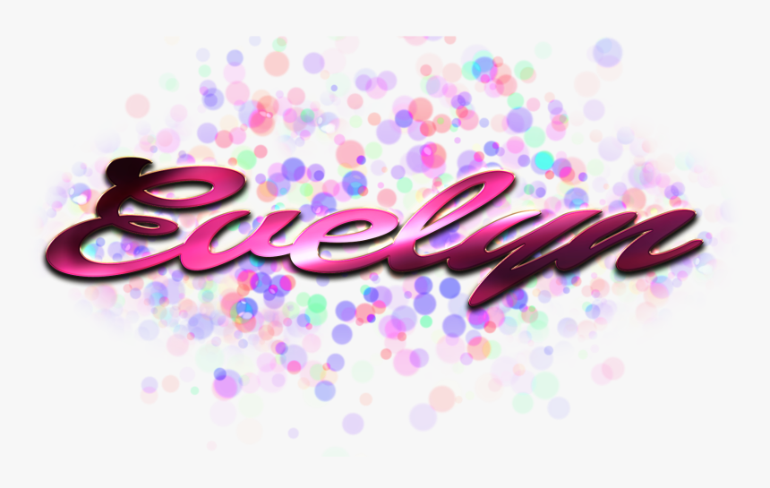 Evelyn Name Logo Bokeh Png, Transparent Png, Free Download