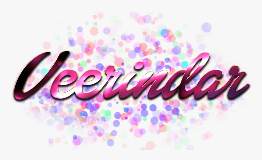 Veerindar Name Logo Bokeh Png, Transparent Png, Free Download