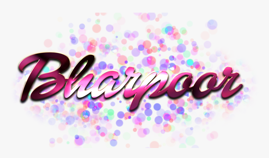 Bharpoor Name Logo Bokeh Png, Transparent Png, Free Download