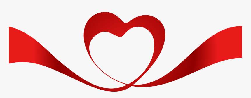 Transparent Heart Ribbon Png, Png Download, Free Download