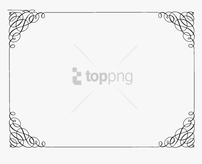 Free Png Ornate Curly Border Png Image With Transparent, Png Download, Free Download