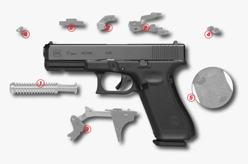 Lenny Magill"s Top 5 Upgrades For Your Glock, HD Png Download, Free Download