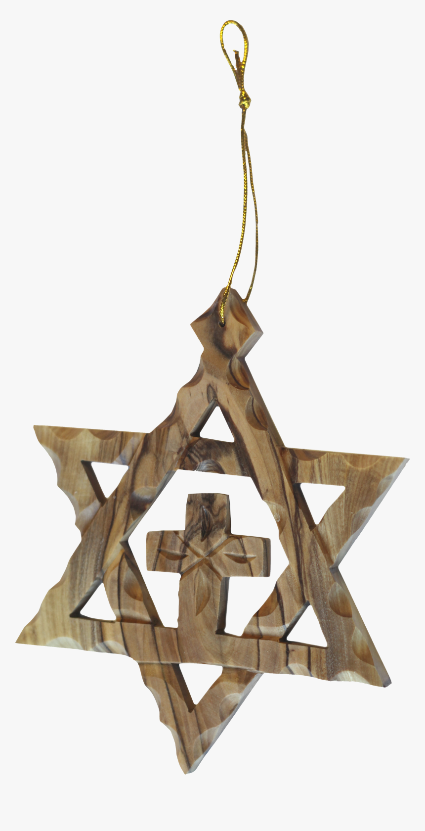 Olivewood Messianic Star Of David Ornament, HD Png Download, Free Download