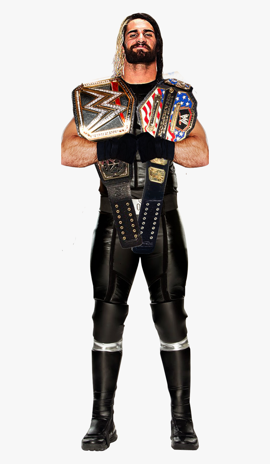 Seth Rollins Wwe Wh Usa Champion Photomontage By Tobiasstriker, HD Png Download, Free Download