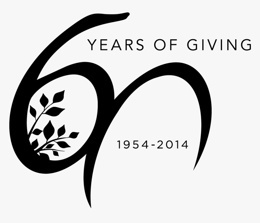 60th Anniversary Logo Black, HD Png Download, Free Download