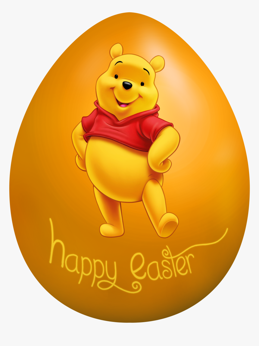 Kids Easter Egg Winnie The Pooh Png Clip Art Image​, Transparent Png, Free Download