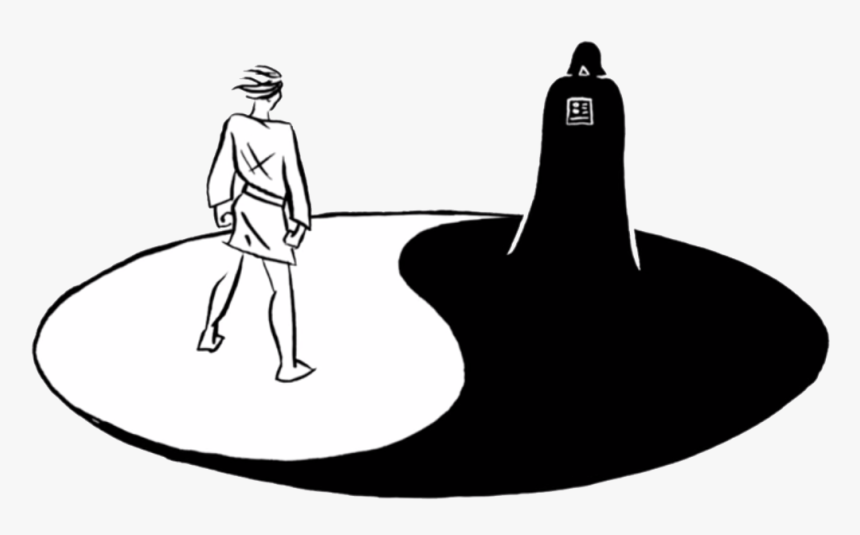 Luke And Darth Vader Yin-yang, HD Png Download, Free Download