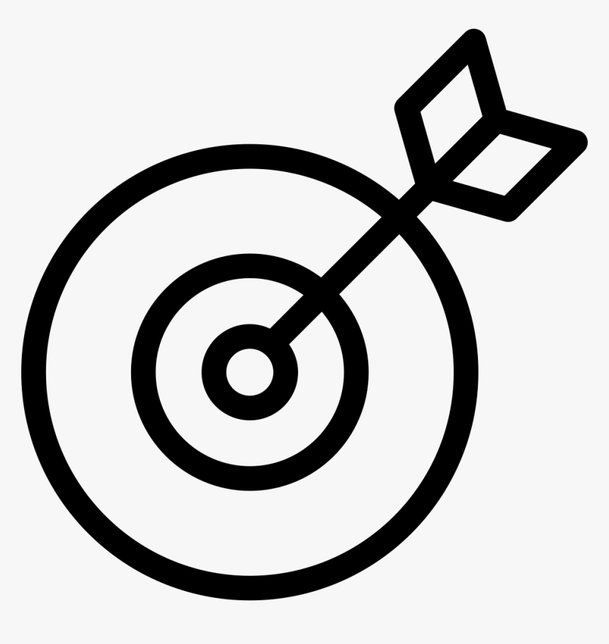 Target Outline Symbol In A Circle Svg Png Icon Free, Transparent Png, Free Download