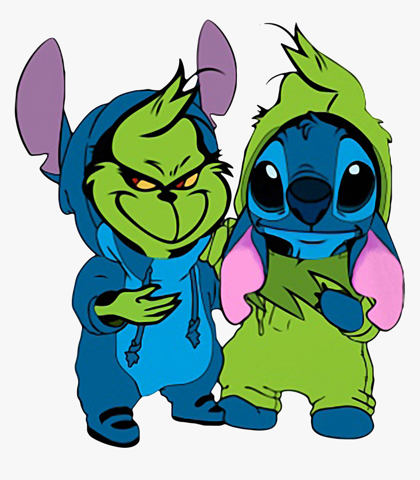 Best Friends Baby Grinch And Stitch Long Shirt, Sweater,, HD Png Download, Free Download