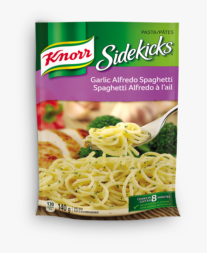 Sidekicks Garlic Alfredo Spaghetti , Png Download, Transparent Png, Free Download