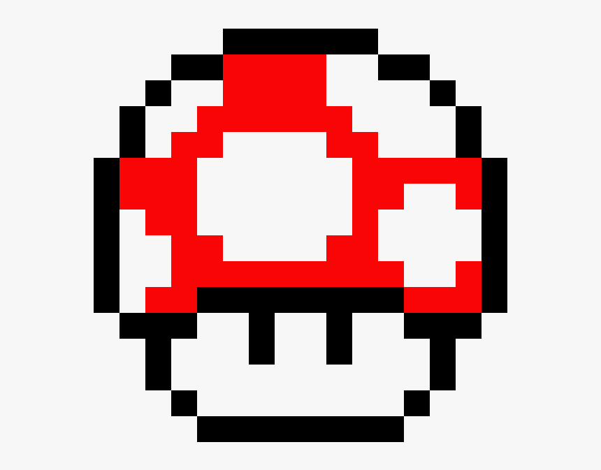 Pixel Mario Mushroom Gif, HD Png Download - kindpng.