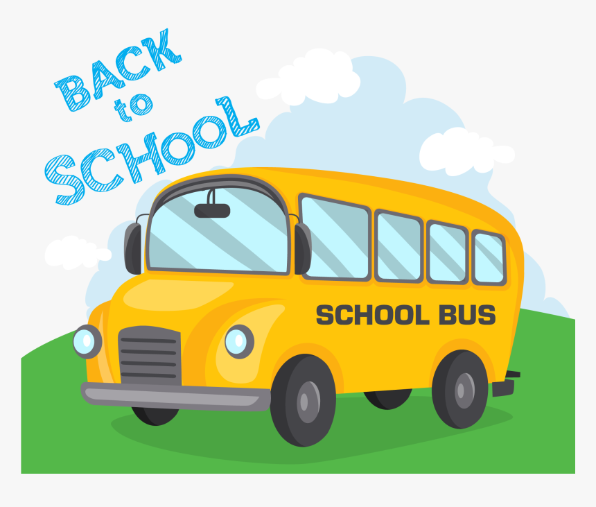 School Bus Yellow Cartoon, HD Png Download, Free Download