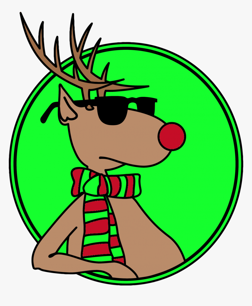 Christmas Cartoon Relax Deer Clipart Png, Transparent Png, Free Download