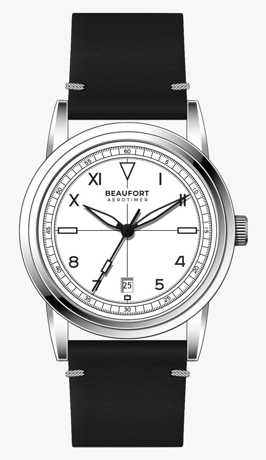 White Stainless Steel Automatic Watch, HD Png Download, Free Download