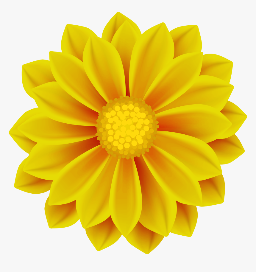 Flower Clipart Png Yellow, Transparent Png, Free Download