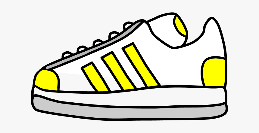 Sneakers, Tennis Shoes, Yellow Stripes, HD Png Download, Free Download