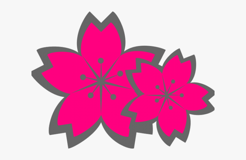 Sakura Clipart Pink Flower, HD Png Download, Free Download