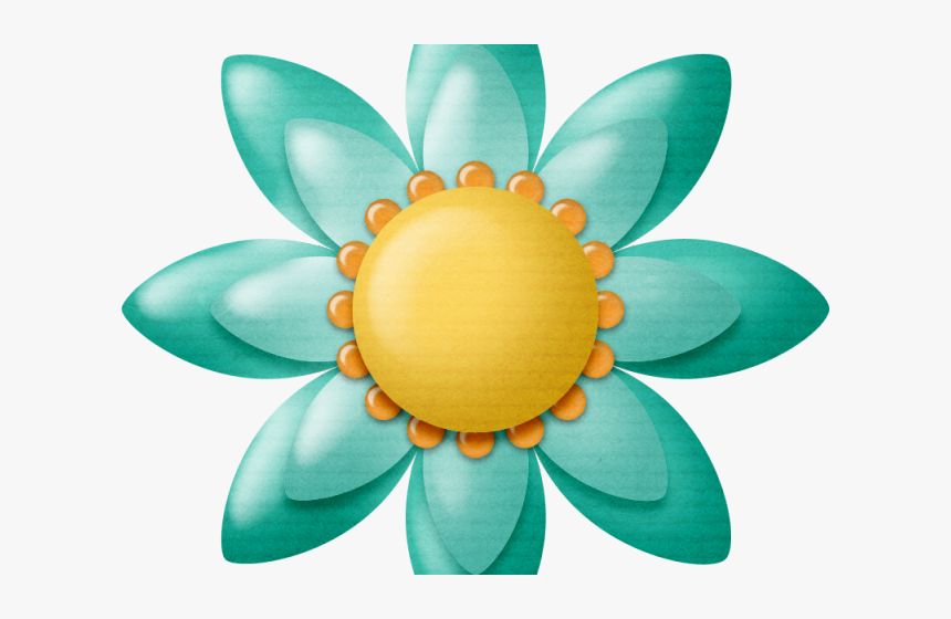 Turquoise Clipart Yellow Lotus, HD Png Download, Free Download