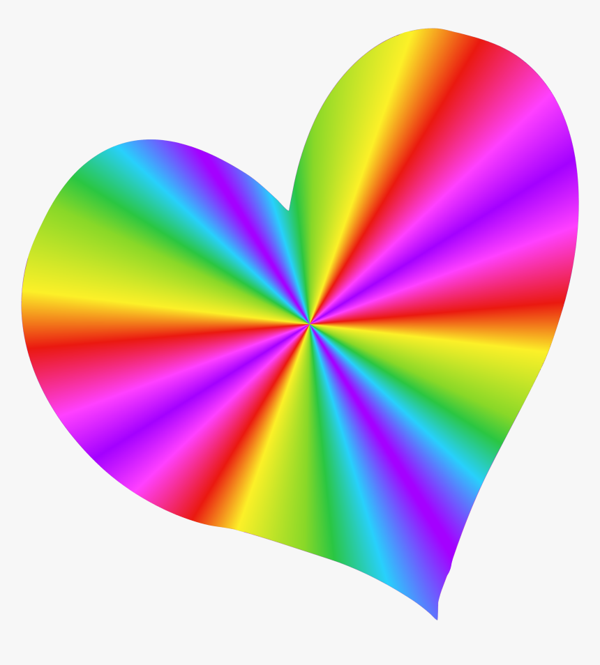 Rainbow Love Hearts Color, HD Png Download, Free Download