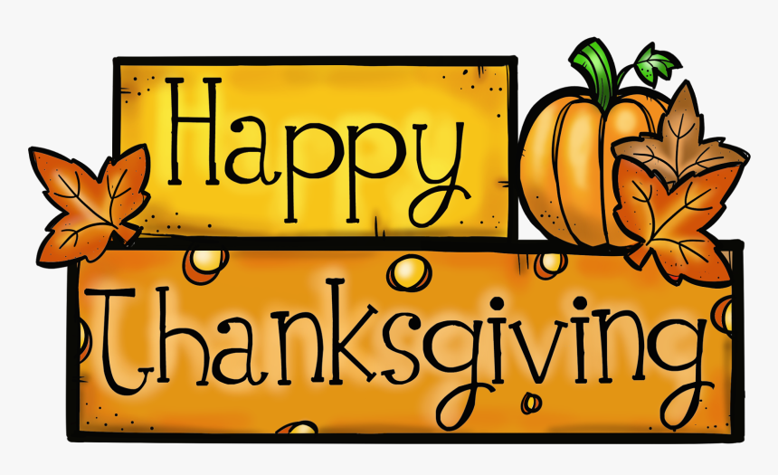 Clipart Happy Thanksgiving Signs Clipart Black And, HD Png Download, Free Download