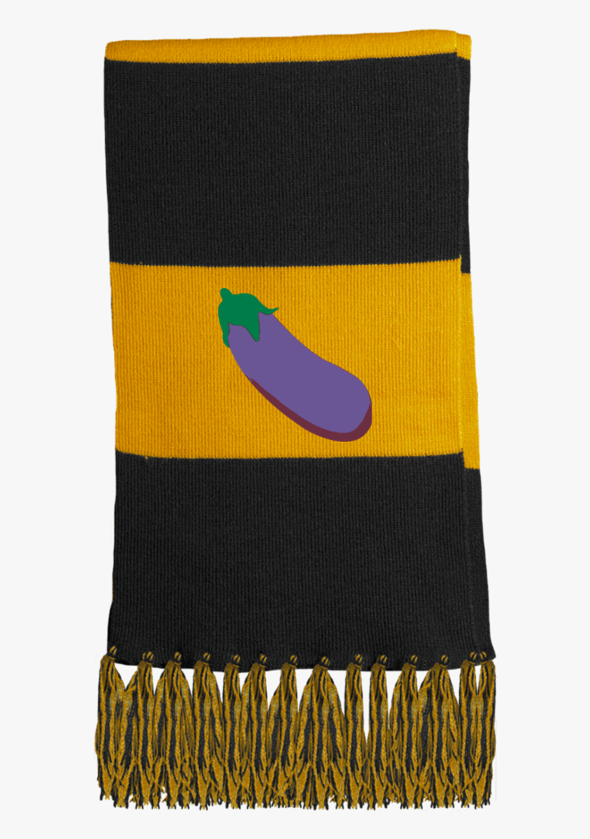 Eggplant Emoji Sta02 Sport-tek Fringed Scarf, HD Png Download, Free Download