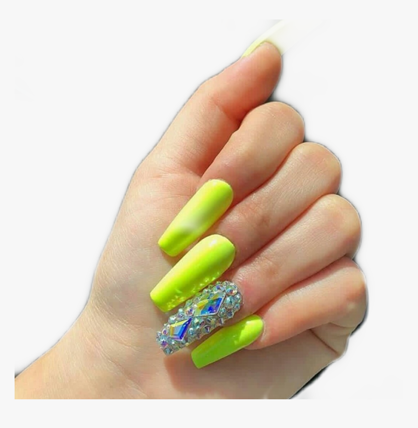 #nails #neon #green #pngs #png #stickers #sticker, Transparent Png, Free Download