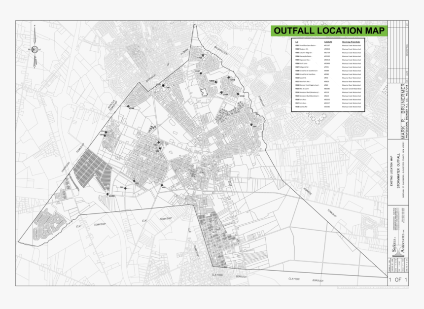 Outfall Location Map, HD Png Download, Free Download