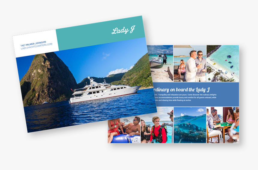 Yacht Brochure Lady J 142, HD Png Download, Free Download