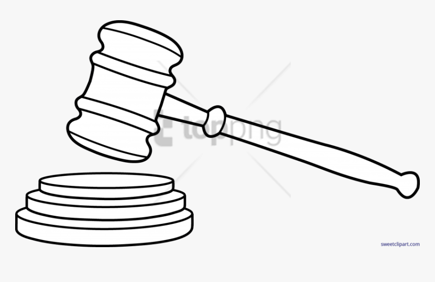 how to draw a gavel