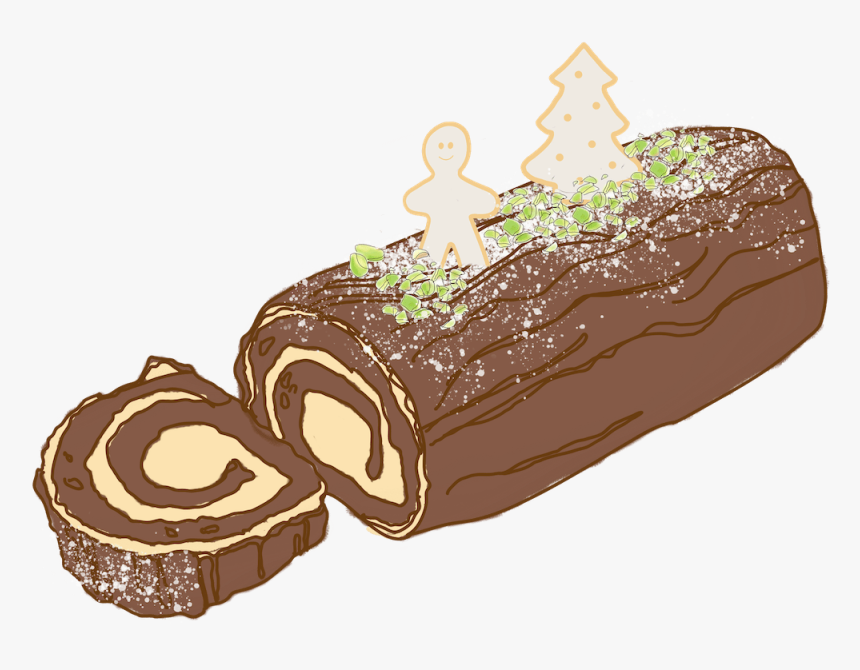 Chocolate Yule Log Png Pic, Transparent Png, Free Download