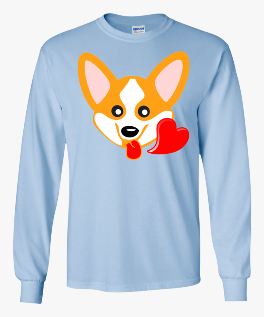 Corgi Emoji Ls Sweatshirts Funny Heart Eyes Emoji, HD Png Download, Free Download